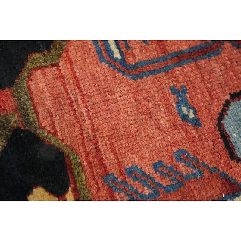Hand Knotted Oriental 100% Wool Carpet Traditional Floral Navy Blue & Blues Lilian Area Rug - 6' 0'' X 4' 3''