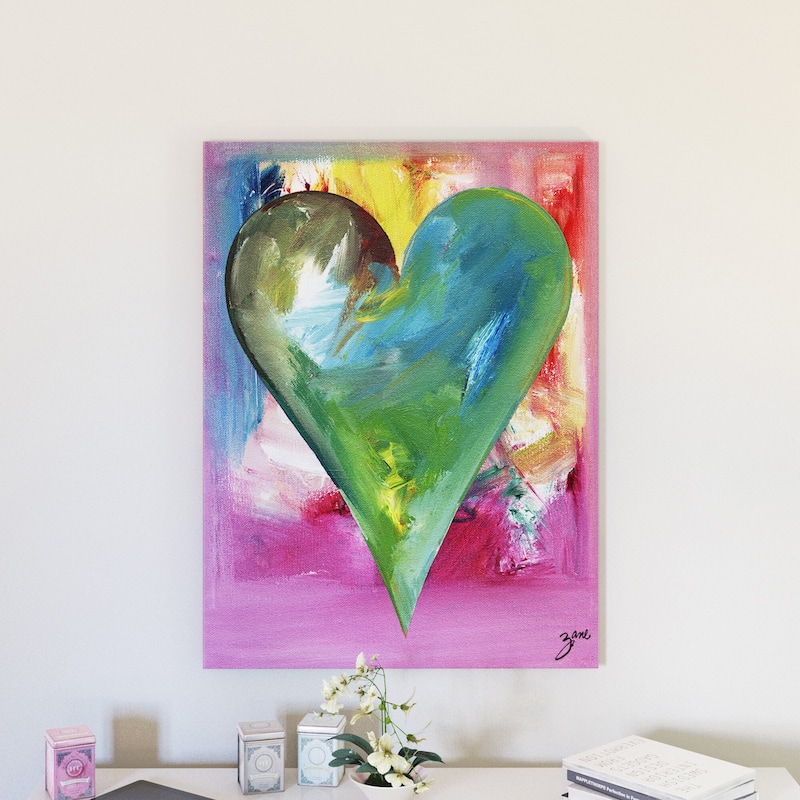 Porch & Den Zane Heartwork Anna Canvas Art Set