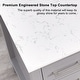 preview thumbnail 5 of 8, PROOX 84 inch Freestanding Bath Vanities with Culture Marble Top Undermount Sink - 84" W x 22" D