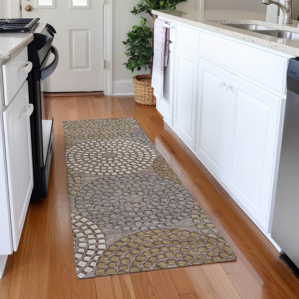 Premium Washable Super Soft Mosaic Colosseum Mayfield Rug