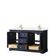 preview thumbnail 35 of 58, Avery 60 Inch Double Vanity, Cultured Marble Top