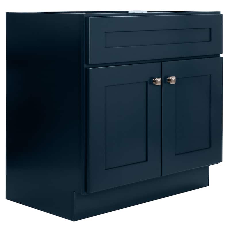 Design House 215665 Brookings 30" Single Free Standing Vanity Cabinet - Dark Night - Anthracite Finish