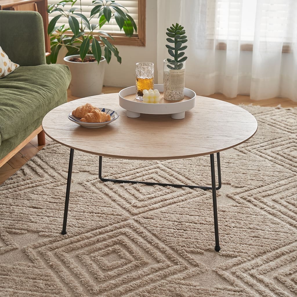American Minimalist Modern Small Apartment Coffee Table