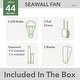 preview thumbnail 16 of 19, Hunter 44" Seawall Wet Rated Ceiling Fan with LED Light Kit and Pull Chain