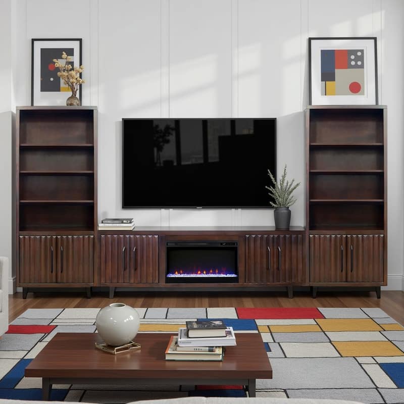 Bridgevine Home Radiance 78 inch High Bookcase Pier, No Assembly Required