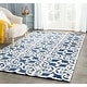 preview thumbnail 1 of 30, SAFAVIEH Handmade Chatham Ura Modern Moroccan Wool Rug 3' x 5' - Dark Blue/Ivory