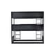 preview thumbnail 48 of 48, Twin Size Wooden Triple Bunk Bed with Ladders and Guardrails, Twin Over Twin Over Twin Detachable Bunk Bedframe for Kids