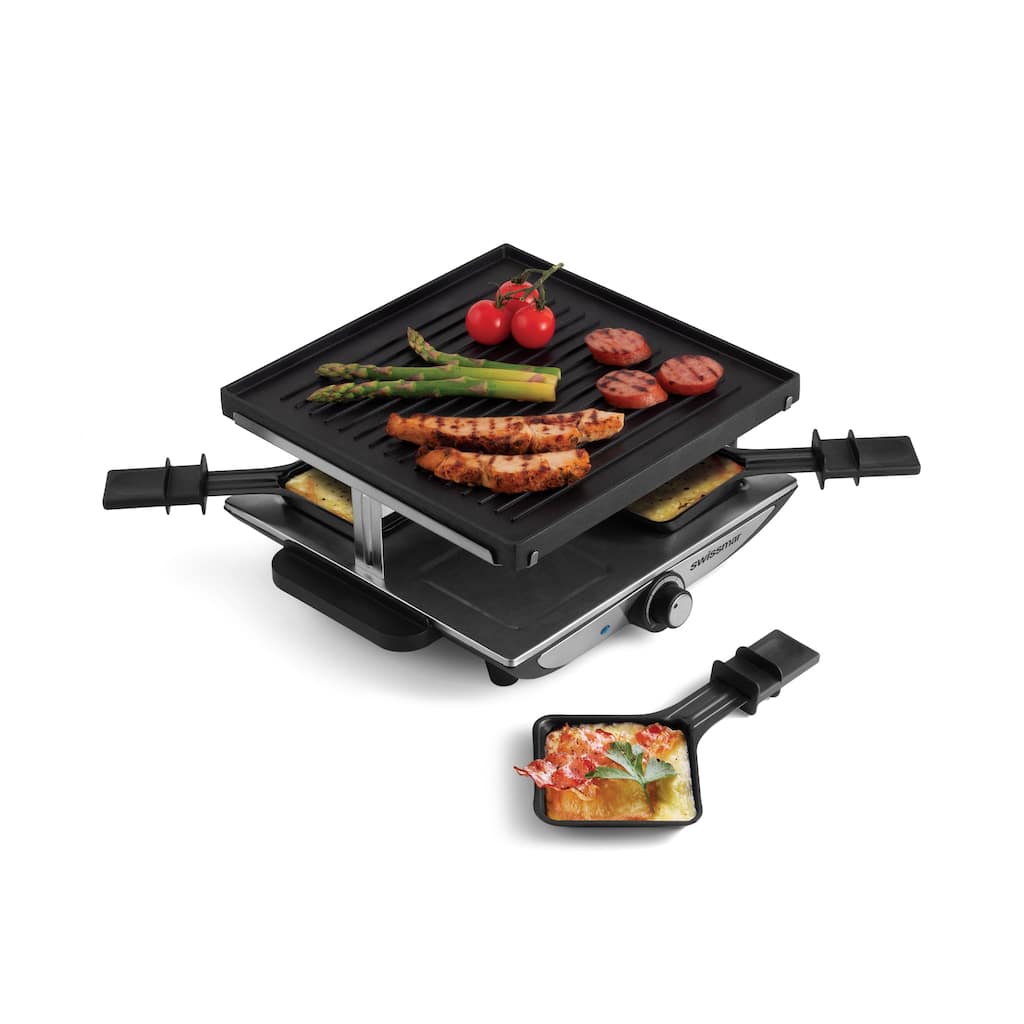 Swissmar Geneva 4 Piece Raclette With Aluminum Top
