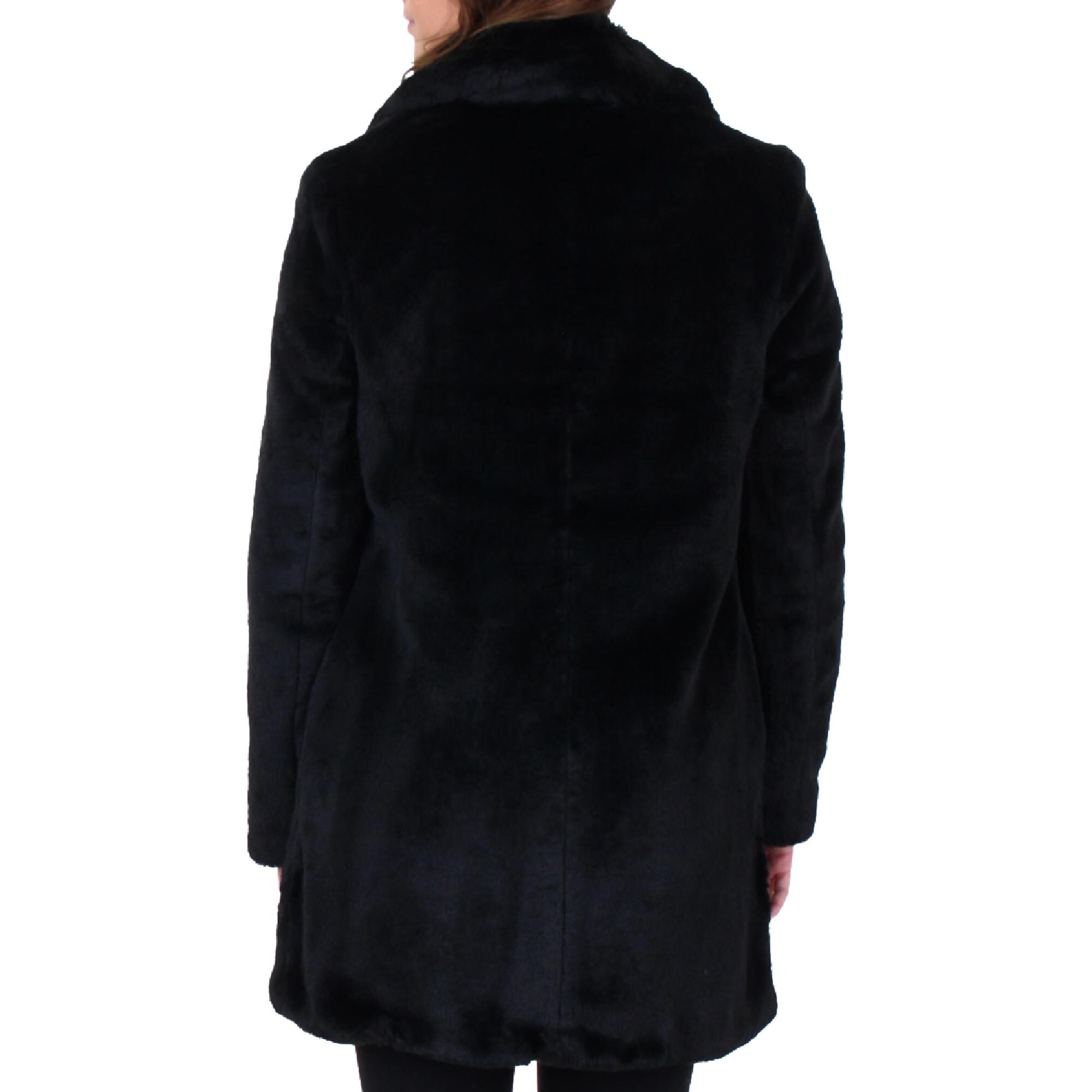 Shop Sam Edelman Women S Faux Fur Notch Collar Mid Length