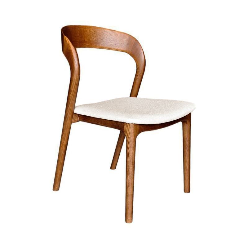 Java Ash Wood Upholstered Dining Chair (Set of 2)