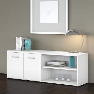 Studio C Low Storage Cabinet with Doors by Bush Business Furniture