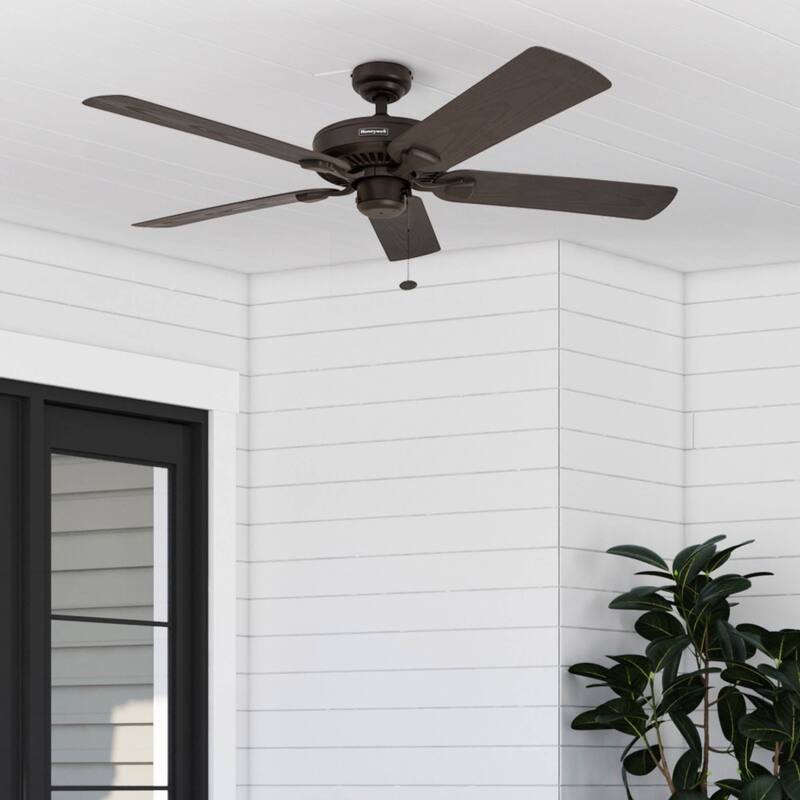 52" Honeywell Belmar Wet Rated Indoor/Outdoor Ceiling Fan, No Light