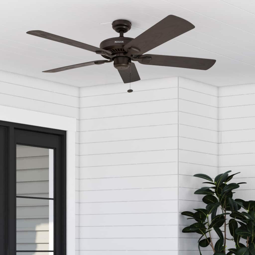 52" Honeywell Belmar Wet Rated Indoor/Outdoor Ceiling Fan, No Light