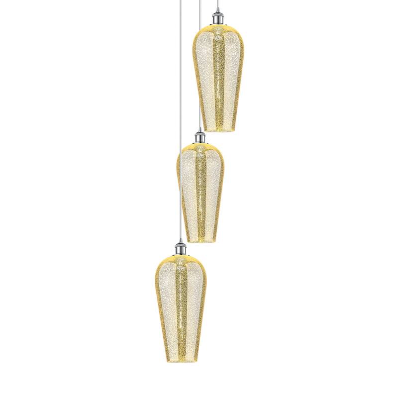 Innovations Lighting 113B-3P-58-15 Chelsea Pendant Chelsea 3 Light 15" - Polished Chrome / Mercury