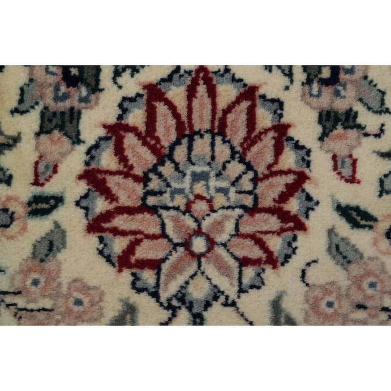 Hand Knotted Oriental 100% Wool Carpet Traditional All-Over Green Tabriz Area Rug - 12' 1'' X 8' 11''