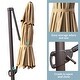 preview thumbnail 3 of 30, VredHom 11.5 Ft Round Cantilever Patio Umbrella with Cross Base