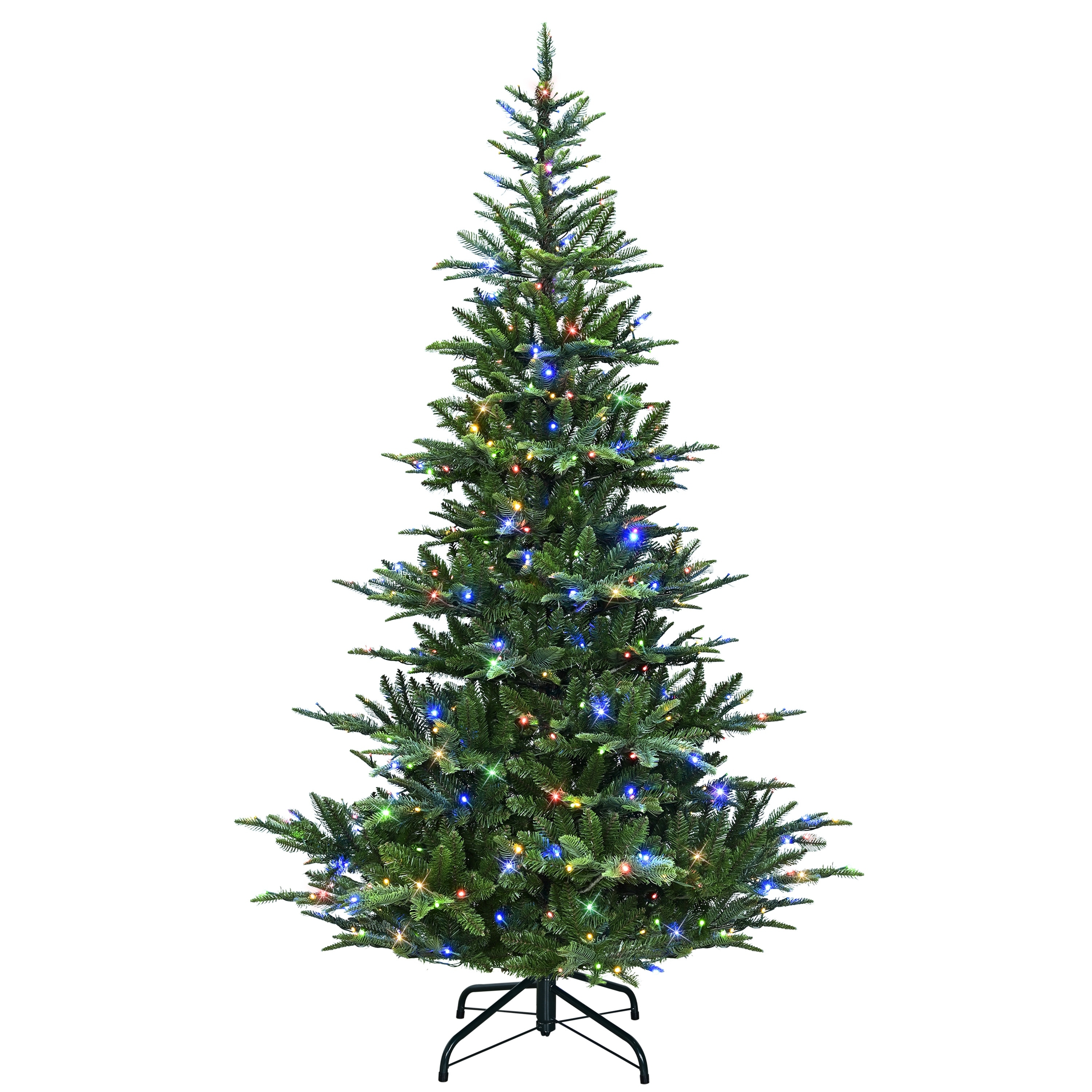 7.5 ft Pre-Lit Artificial Mountain Fir Tree with 400 Dual-Color LED Lights