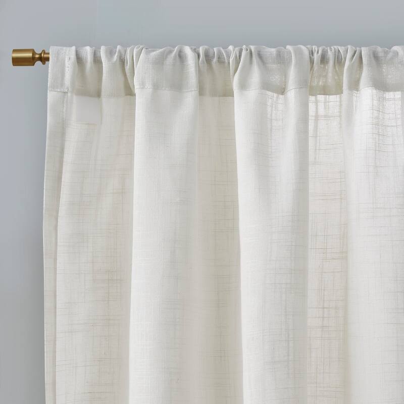 Madison Park Suvi Linen Blend Light Filtering Curtain Panel Pair