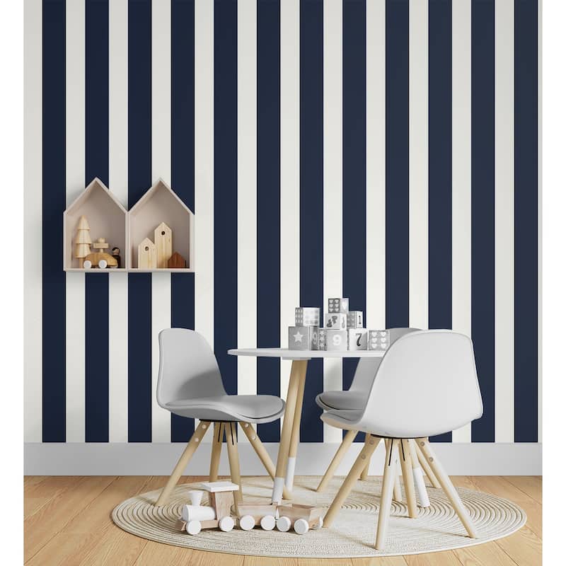 Luxe Haven Designer Stripe Peel and Stick Wallpaper
