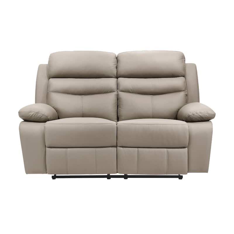 Fremont & Park Peperomia Leather Manual Double Reclining Loveseat
