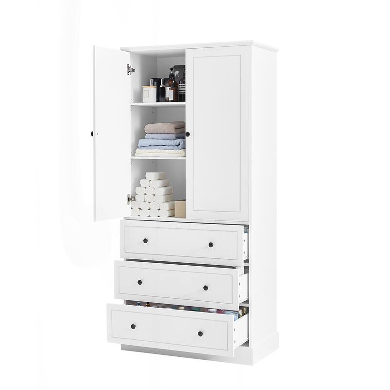 Versatile Freestanding Bathroom Cabinet with Multiple Storage Options
