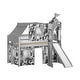 preview thumbnail 38 of 117, JACKPOT Prince & Princess Low Loft Twin Bed, Ladder Slide Tent & Tower