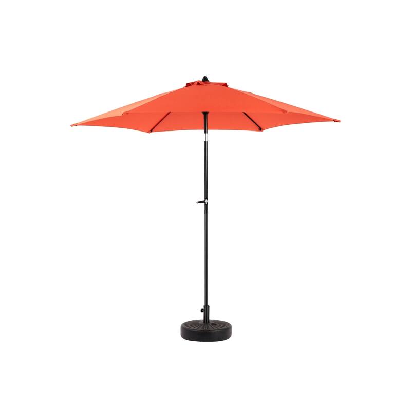 9ft Outdoor Market Umbrella with Push-Button Tilt and Crank