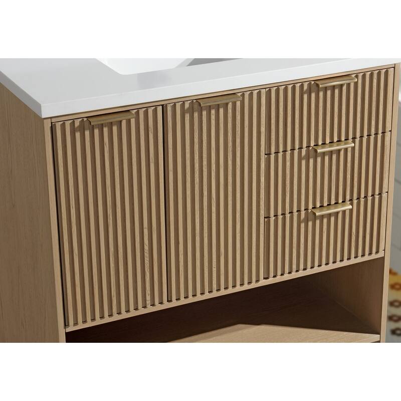 Ari Bath San Diego 36" Freestanding Bathroom Vanity Oak