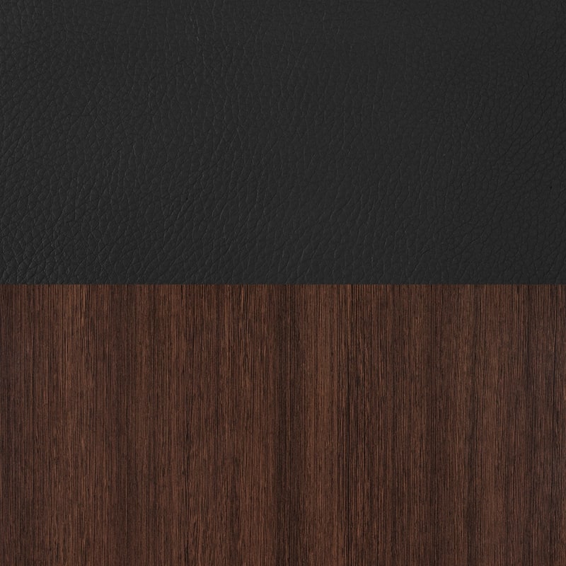 Supernova Tablet Arm Loveseat- Black/Java