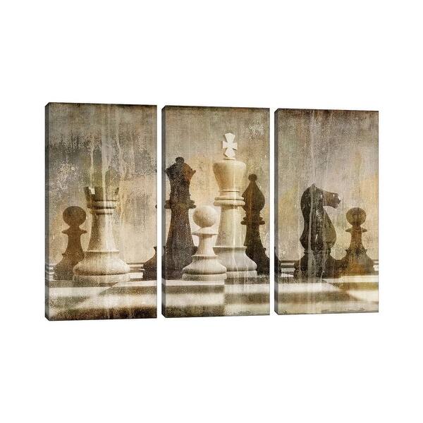 slide 1 of 3, iCanvas "Chess" by Russell Brennan 3-Piece Canvas Wall Art Set