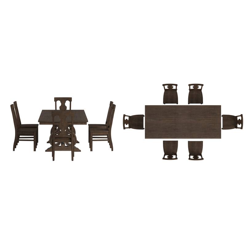 Vikos Wood Extendable Dining Set
