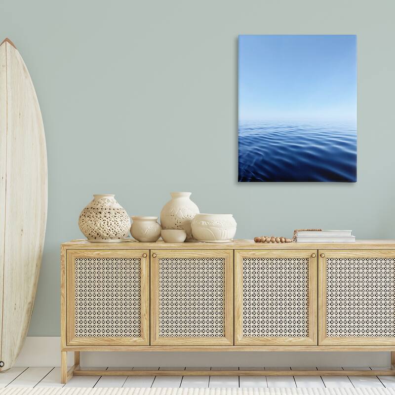 Stupell Cool Blue Ocean Ripples Canvas Wall Art Design By Kali Wilson