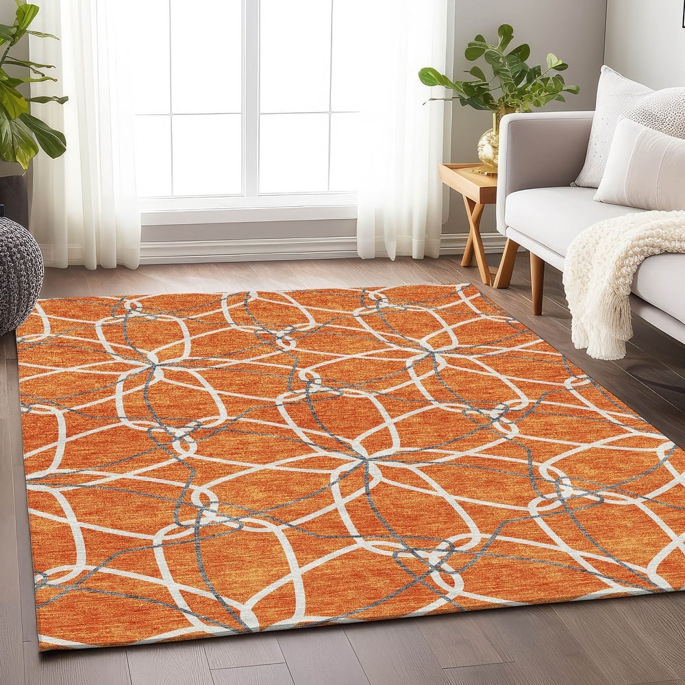 Premium Washable Super Soft Modern Floral Mayfield Rug