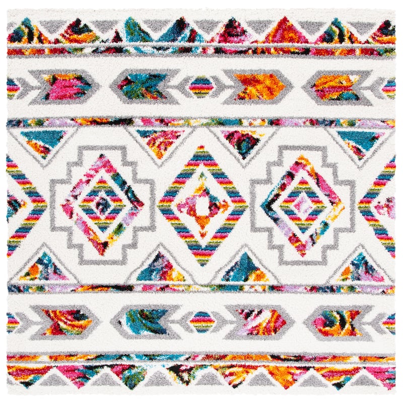 SAFAVIEH Fiesta Shag Noriko Moroccan Boho Rug
