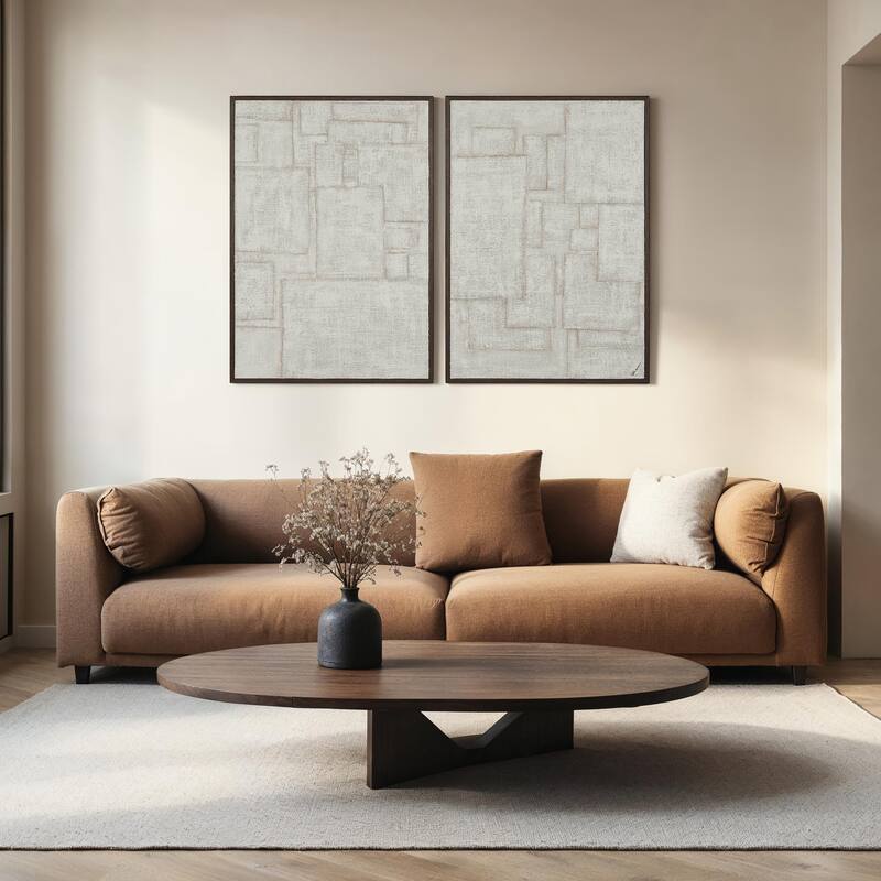 Renwil Caramelo 32" Wide Wall Art, Sand Beige