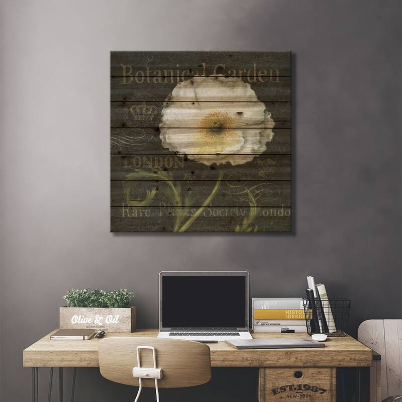Botanical Garden II - Borderless Print On Wood by Daphne Brissonnet - Multi-Color