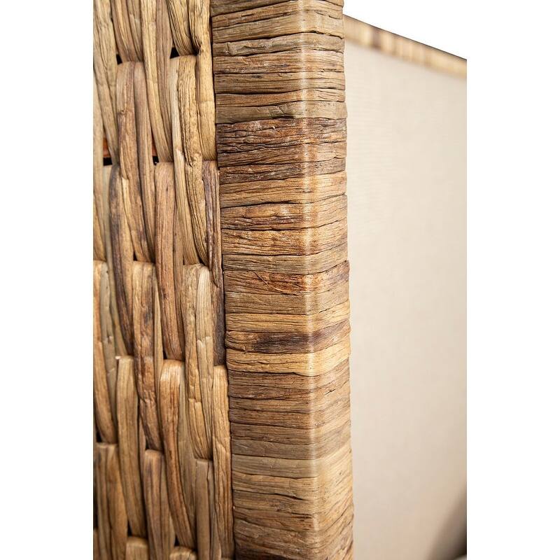 Furniture Classics Kimberly Natural Wood and Woven King Platform Bed