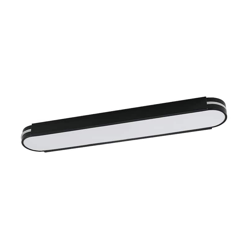 Modern Dimmable LED Long Oblong Flush Mount Ceiling Light 31.5in