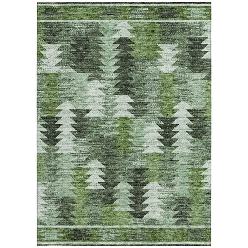 HomeRoots Southwestern Transitional Rectangle Outdoor Rug