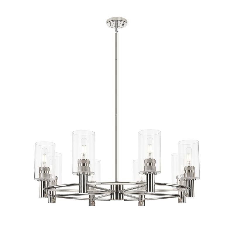 Innovations Lighting Downtown Urban - Crown Point - 8 Light 32" Stem Hung Chandelier with 7" Shade