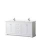 Option White, Chrome Trim, Carrara Cultured Marble Top