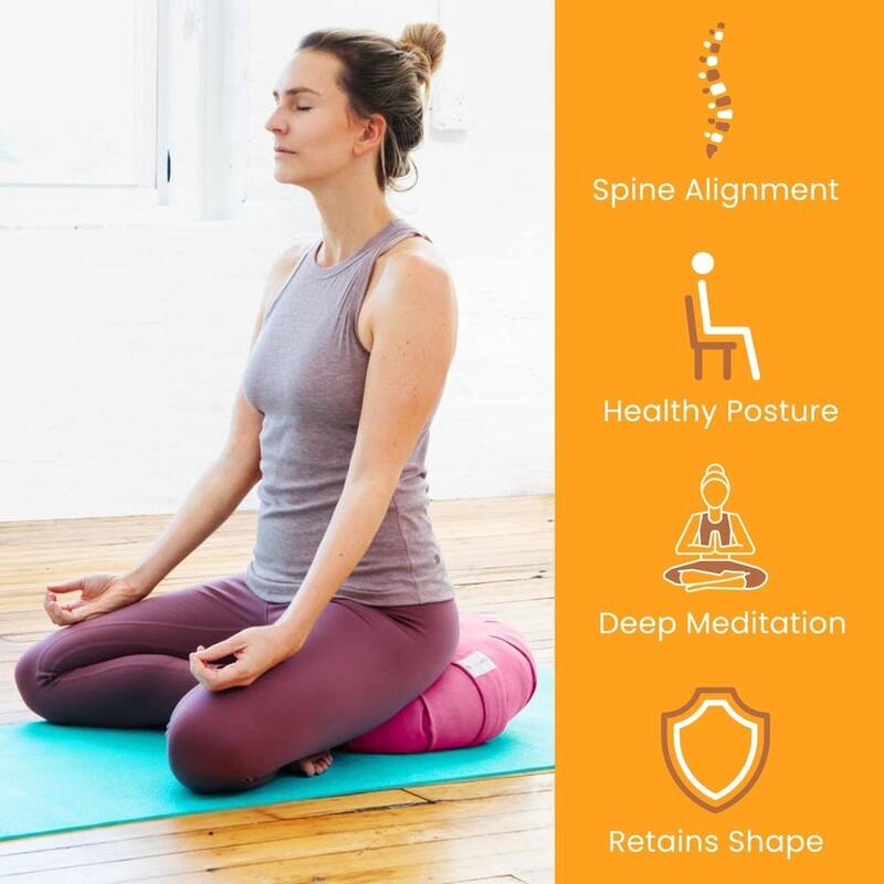 Sol Living Round Cotton Zafu Cushion Yoga Accessory