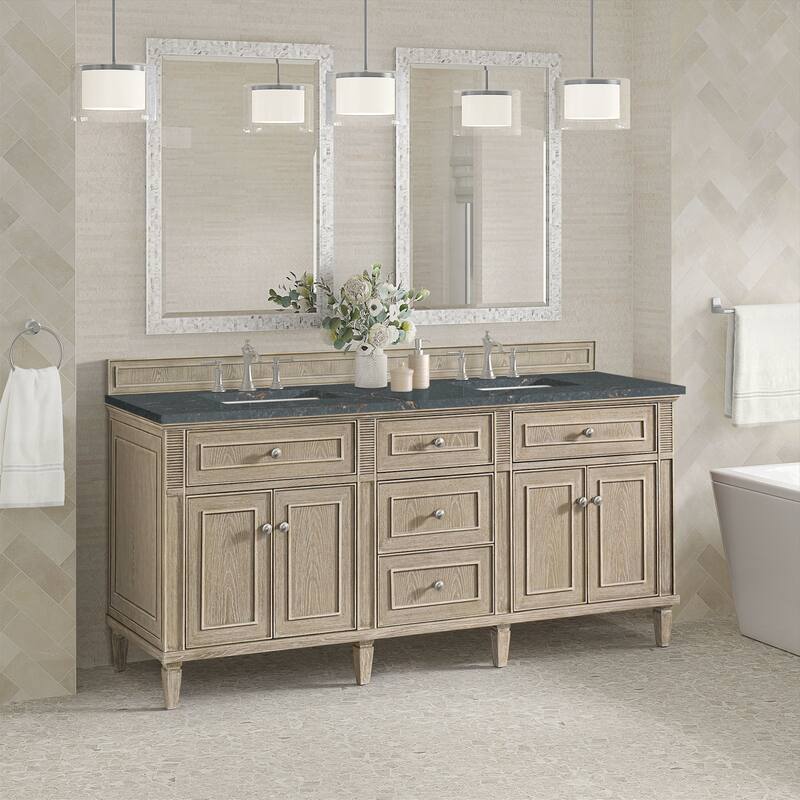 James Martin Vanities 424-V72-FPBL Lorelai 72" Free Standing Double