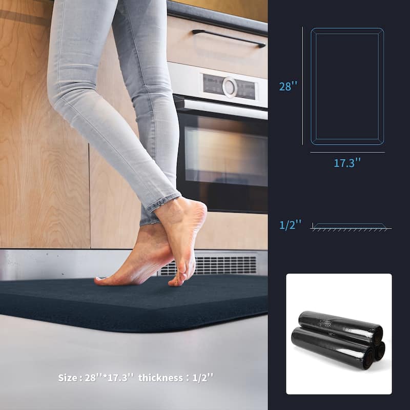 Premium Anti-Fatigue Comfort Mat, Thick, Non-Slip & All-Purpose Comfort - for Kitchen, Office Standing Desk