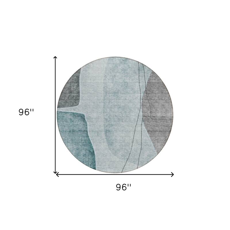 HomeRoots Abstract Transitional Rectangle Outdoor Rug
