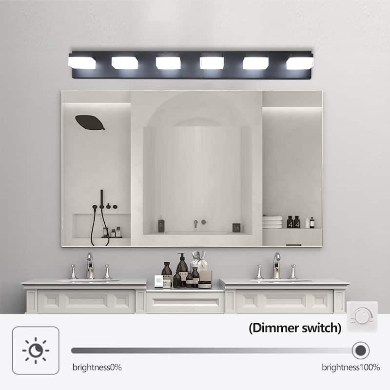 Modern 6-Light LED Vanity Mirror Light Fixture For Bathrooms And Makeup Tables
