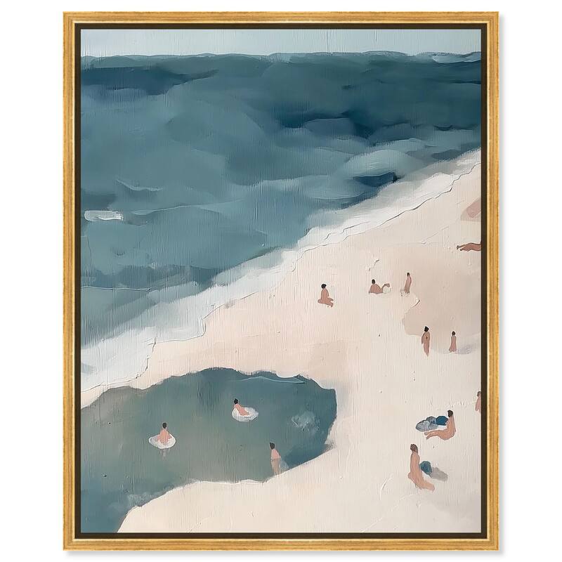 Daydreams by the Sea Canvas by Art Remedy - 36" x 45" - Gold