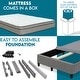 preview thumbnail 5 of 4, Onetan Mattress and Platfrom Bed Set, 13-Inch Ultra Plush Euro Top Hybrid Mattress and 13" Wood Premium Platform Bed