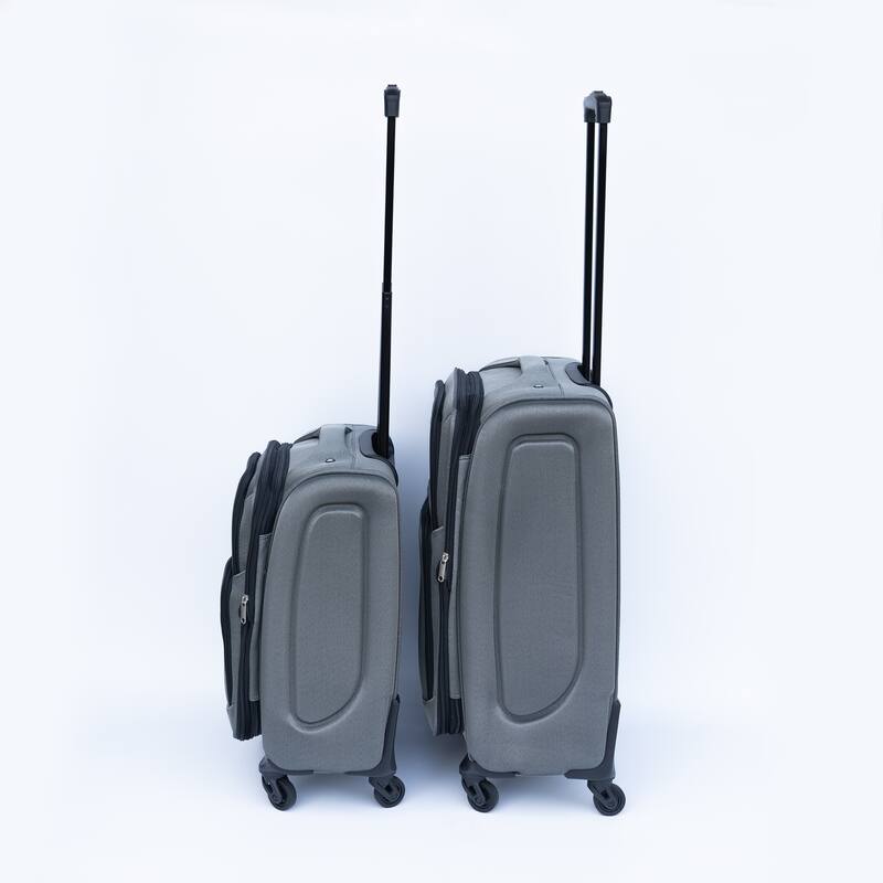(20+24) Travel case two-piece suitcase set Oxford trolley case without password lock universal wheel + Oxford cloth backpack