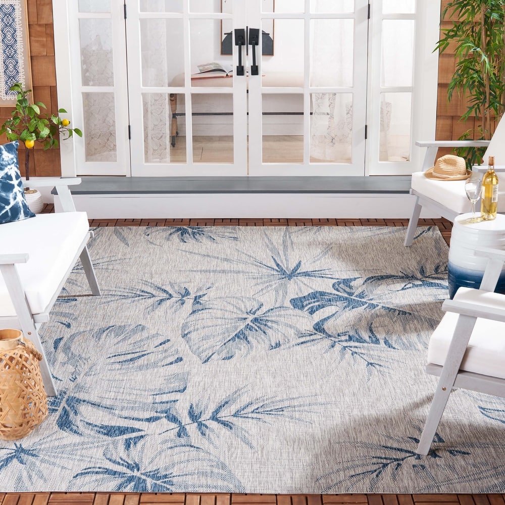 SAFAVIEH Courtyard Evely Transitional Indoor/Outdoor Rug.